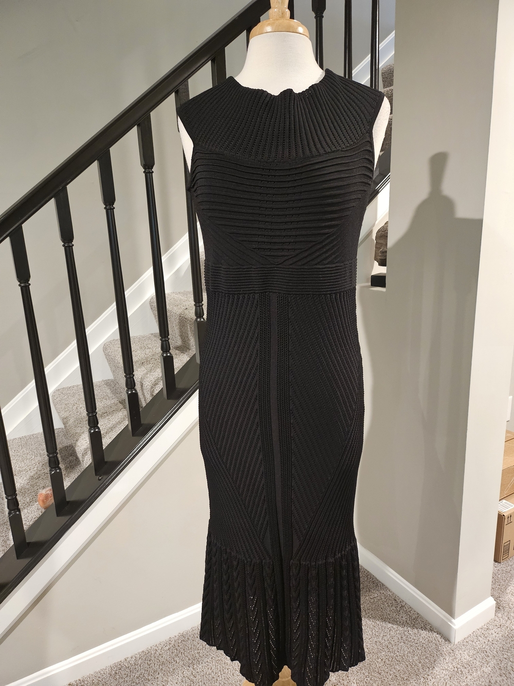 Torrid Black Ribbed Sleeveless Knit Maxi Bodycon Sweater Dress (Size 2)